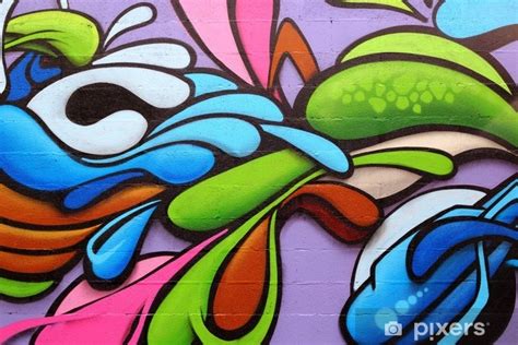 Wall Mural Colorful Graffiti Art Pixersuk