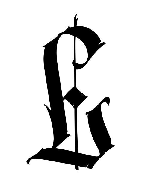 Gotisch Mittelalterlich Brief Symbol Zum Logos Und Design Projekte