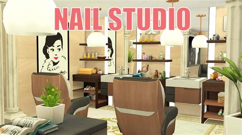 How I Built A Nail Studio In Sims 4 Spa Day Refresh Speed Build