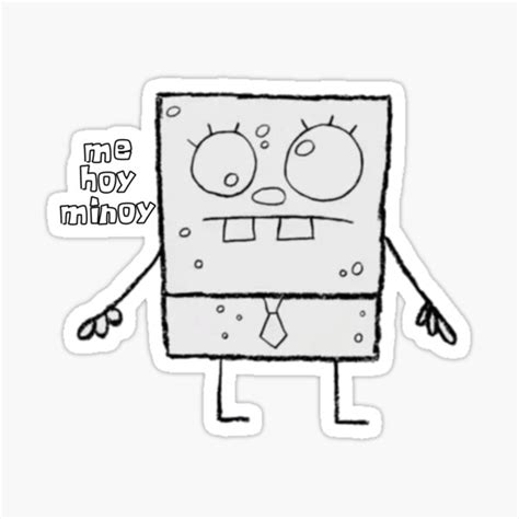 Doodlebob From Spongebob Sticker For Sale By Chicnleesh Redbubble