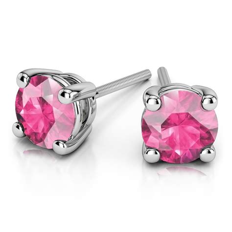 Pink Diamond Vs Pink Sapphire For Stud Earrings Brilliance