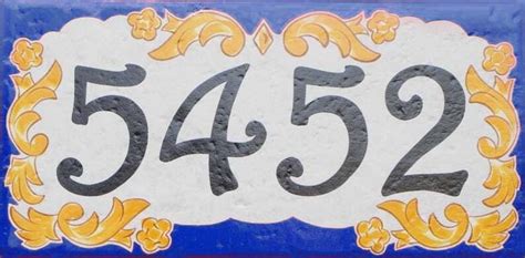 House Number Plaque House Numbers Address Sign Italian Etsy