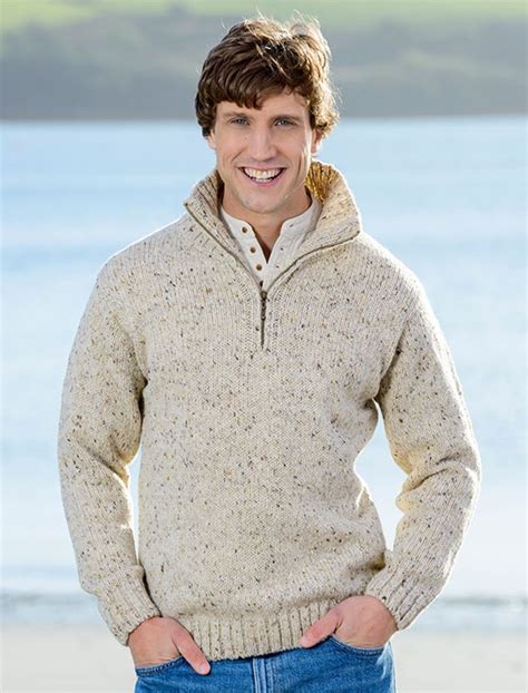 Donegal Tweed Half Zip Sweater Half Zip Sweaters Zip Sweater Sweaters