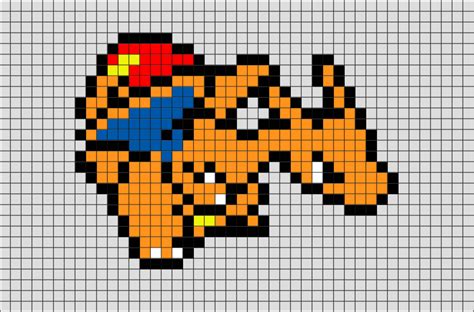 Charizard Pokemon Pixel Art Brik