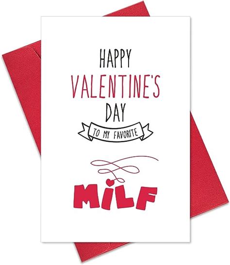 Amazon Com Ogeby Funny Milf Valentines Day Card Naughty Valentines