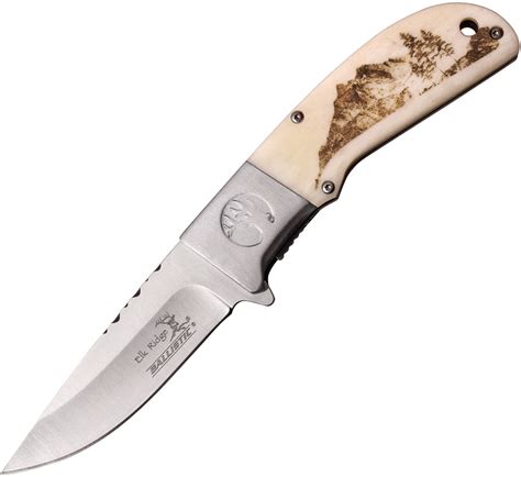 Era168bn Elk Ridge Ballistic Linerlock Ao Pocket Knife White Bone