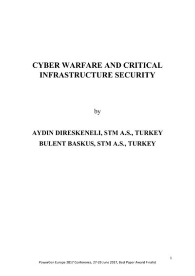 Cyberwarfareandcriticalinfrastructur