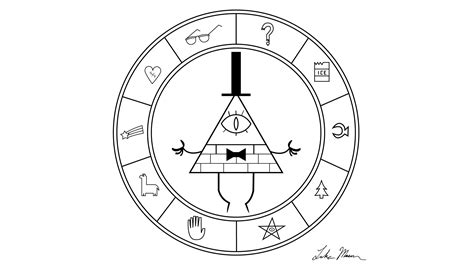20 Gravity Falls Coloring Pages Bill Cipher Gideon Images Collection
