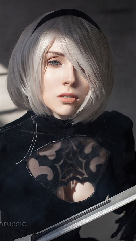 640x1136 Nier Automata Cosplay 4k Iphone 55c5sse Ipod Touch Hd 4k