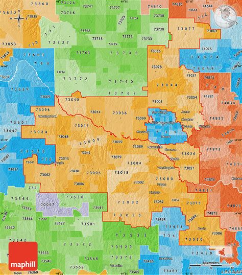 Political Shades Map Of Zip Codes Starting With 730