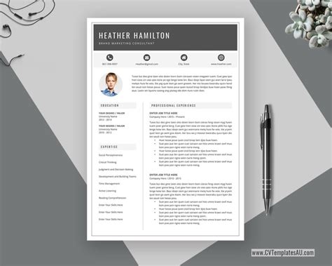 A teacher resume template that will land you more interviews. Modern CV Template for Microsoft Word, Cover Letter ...