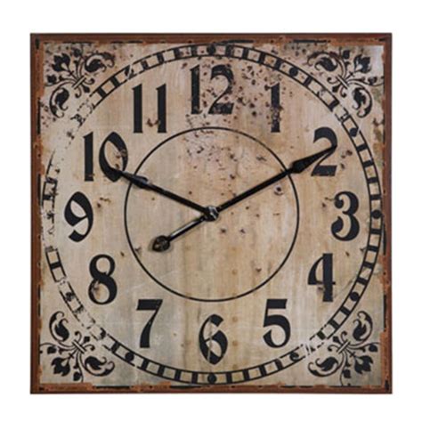 Timeless Square Metal Clock Wall Clocks Creative Co Op Clock