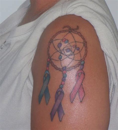 Home ribbon tattoos ovarian cancer ribbon with wings tattoo sample. Amazing Blue Black And Red Color Ink Breast Cancer Ribbons ...