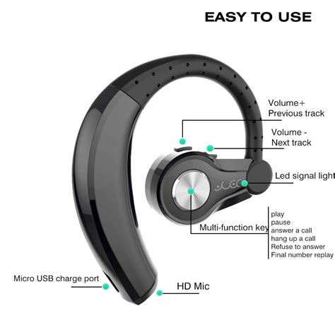 True Wireless Headset Earbud Ergonomic Design Wireless Stereo Earplug