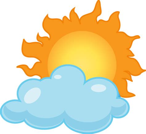 Download High Quality Sunny Clipart Partly Cloudy Transparent Png