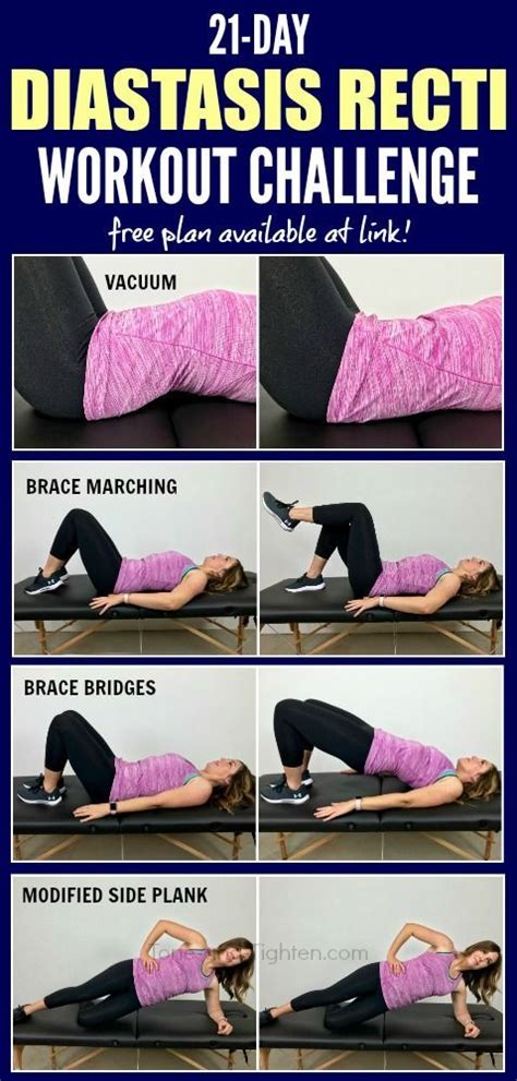 Day Diastasis Rect Workout Challenge Days Of Workouts To Help Heal Your Abs And Reduce Y