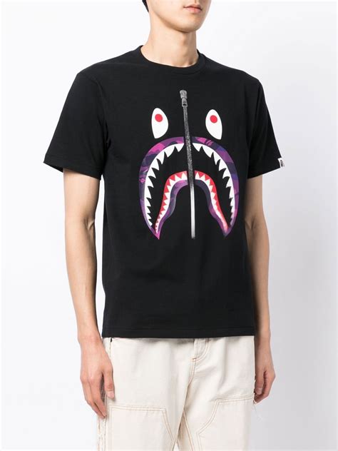 A Bathing Ape Con Motivo Shark Bape Farfetch