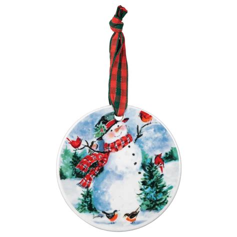 Xmas diy cork ornaments snowman pictures drawing. Friendly Snowman Vintage Porcelain Ornament | Ornaments ...