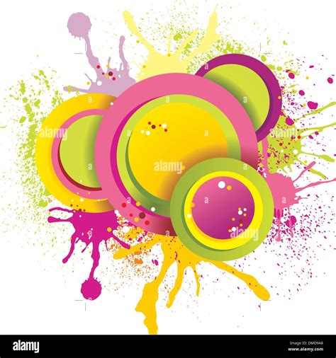 Colorful Abstract Splash Designvector Illustration Stock Vector Image