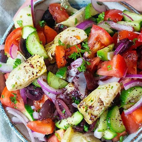 The Best Mediterranean Salad Recipe Unicorns In The Kitchen