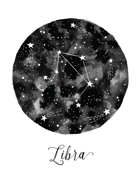 Libra Constellation Art Print By Fercute X Small Constellations Art