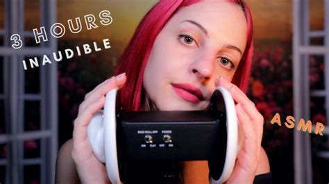 Asmr 3 Hours Binaural Inaudible Whispering With Gentle Ear Cupping Extra Relaxation Looped