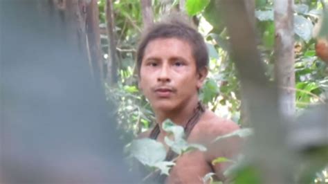 amazon tribe rare video released of uncontacted tribe in rainforest herald sun