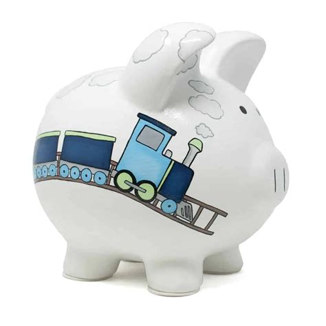Personalized Piggy Bank Train You Name It Baby