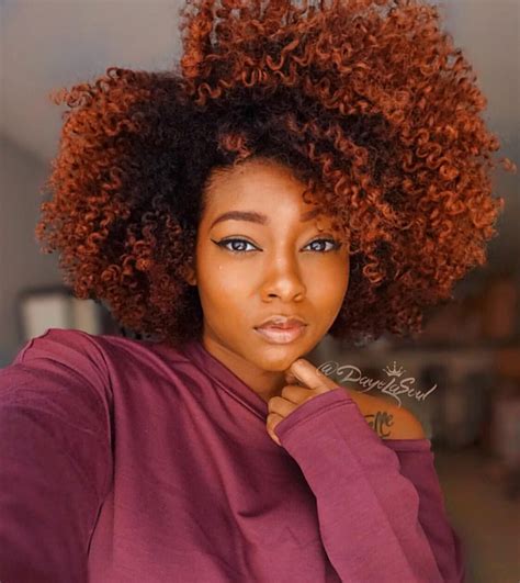 Short hairstyles for black women exist forever. Copper orange natural curls hair 193 Likes, 11 Comments ...