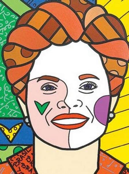 Desenho De Romero Britto Dilma Para Colorir Tudodesenhos Porn Sex Picture