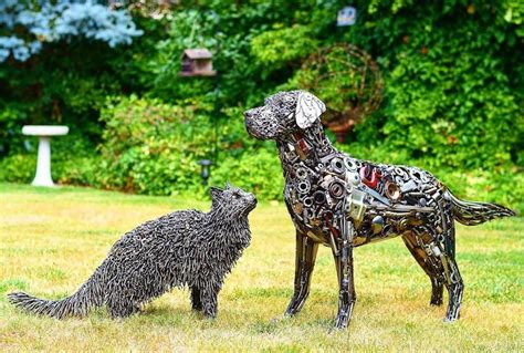 Artist Turns Nuts Bolts And Scrap Metal Into Life Size Animal