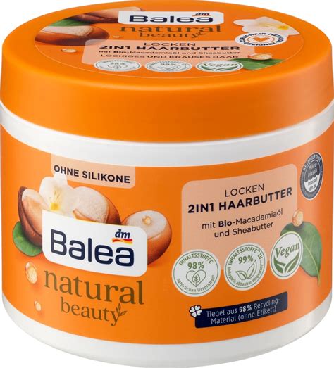 Balea Natural Beauty Locken 2in1 Haarbutter Ingredients Explained