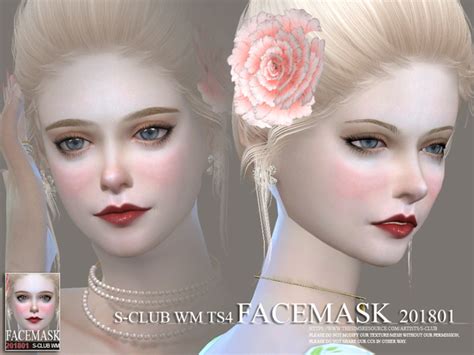 S Club Wmll Thesims4 Facemask 20 Mod Sims 4 Mod Mod For Sims 4 Images