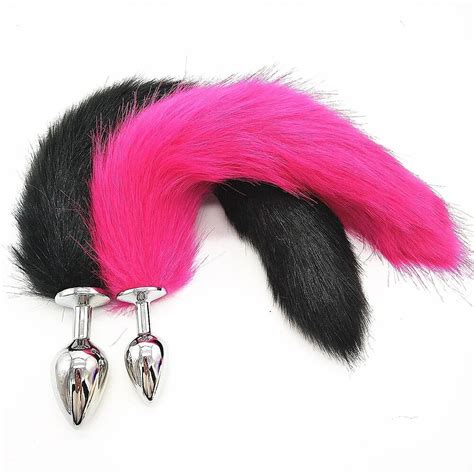 metal feather anal toys fox tail anal plug erotic anus toy butt plug sex toys for woman men sexy