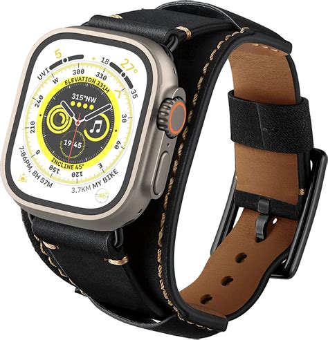 Goseth Leather Band Compatible With Apple Watch Ultra 49mm