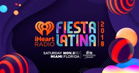 IHeartRadio Fiesta Latina 2018 Lineup Nov 3 2018