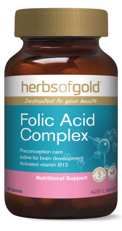 Herbs Of Gold Folic Acid Complex 35 To 40 Off Rrp Australian Vitamins