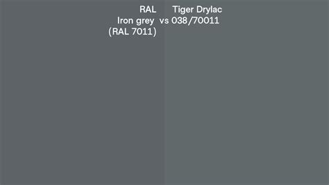 RAL Iron Grey RAL 7011 Vs Tiger Drylac 038 70011 Side By Side Comparison