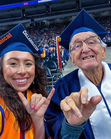 88 Year Old Working Towards College Degree Since The 1950s Graduates Alongside Granddaughter