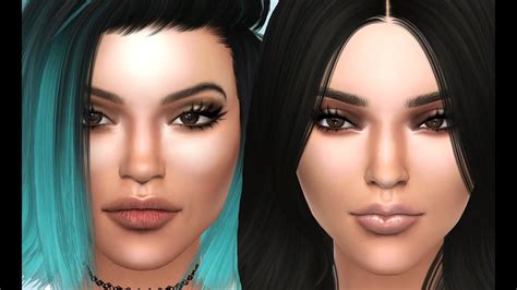 Kendall And Kylie Jenner The Sims 4 Cas Cc List Youtube