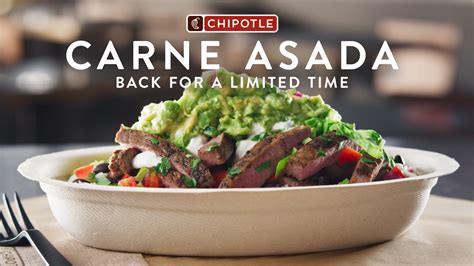 Carne Asada Returns To Chipotle Mexican Grill Menu Digital Only
