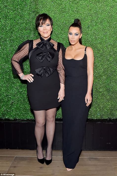 kim kardashian celebrates make up launch with mom kris daily mail online