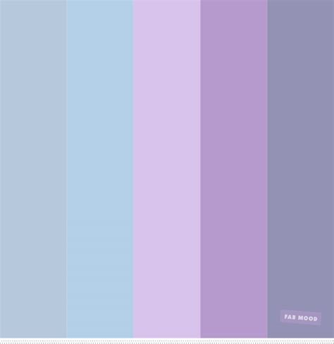 Shades Of Light Blue And Shades Of Lilac Color Scheme Fabmood