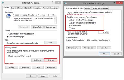 Difference Between Internet Option In Ie And Internet Options In The