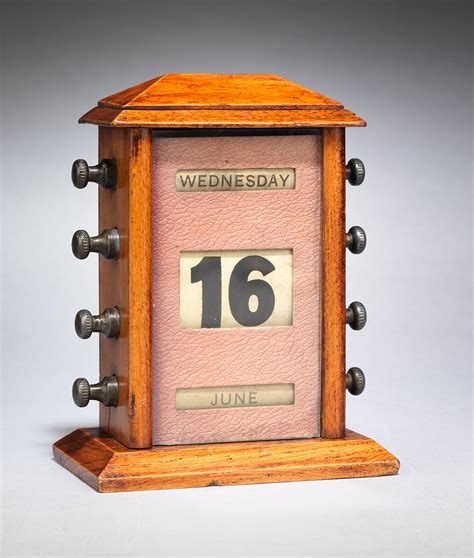 A Charming Small Perpetual Desk Calendar