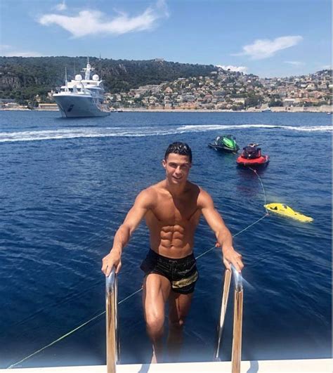 Cristiano Ronaldo On Board The Yacht Africa I Cristiano Ronaldo Body