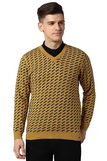 Peter England Mens Wool Sweater Clothing And Accessories