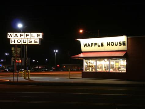 Waffle House Diner On Street Corner At Night Smithsonian Photo