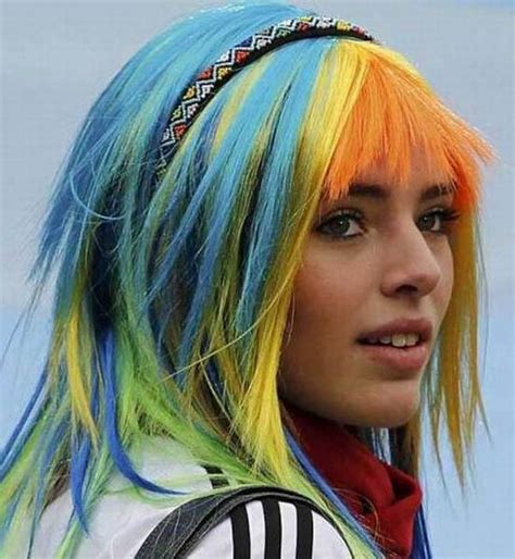 Sexy Rainbow Haired Girl Pics Interesting Pictures