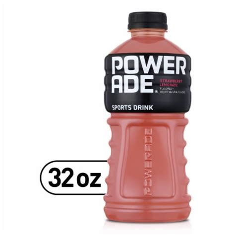 Powerade Strawberry Lemonade Electrolyte And Vitamin Sports Drink 32 Fl